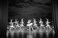 At the end of the play-The last scene of Swan Lake-ballet Swan Lake Royalty Free Stock Photo