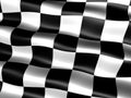 End-of-race flag Royalty Free Stock Photo