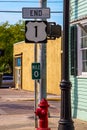 End of the road number 1, Key West, Florida, USA Royalty Free Stock Photo