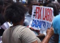 The End SARS protest in Lagos Nigeria Royalty Free Stock Photo