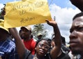 The End SARS protest in Lagos Nigeria 2020 Royalty Free Stock Photo