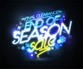 End of season sale poster, final clearance, lettering design