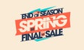 End of season, spring final sale raster poster