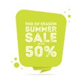 End of season summer big sale banner Royalty Free Stock Photo