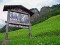 Serrai of Sottoguda: a deep canyon in Dolomites Royalty Free Stock Photo