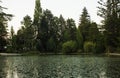 End of a summer day over the lake at Pedras Salgadas, Portugal