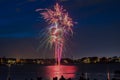 End of Summer Fireworks Royalty Free Stock Photo