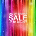 End of summer sale concept Royalty Free Stock Photo