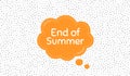 End of Summer Sale. Special offer price sign. Vector Royalty Free Stock Photo