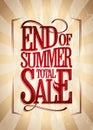 End of summer total sale poster.