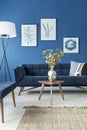 End table and sofa in living room Royalty Free Stock Photo