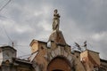 Beautiful old house in the south of Russia, the architecture of the Crimean peninsula Royalty Free Stock Photo