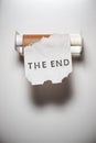 The end in the toilet Royalty Free Stock Photo