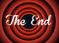 The end typography Royalty Free Stock Photo