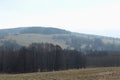 End of winter in the czech northern mountains