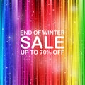 End of winter sale concept Royalty Free Stock Photo