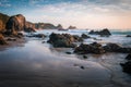 Sunrise at Horse Head Rock, Bermagui, New South Wales, Australia Royalty Free Stock Photo