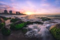 Sunset at Tweed Heads, Australia Royalty Free Stock Photo