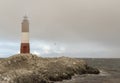 End of the World Lighthouse. Ushuaia. Argentina. Lighthouse. les eclaireurs Royalty Free Stock Photo