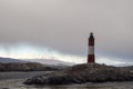 End of the World Lighthouse. Ushuaia. Argentina. Lighthouse. les eclaireurs Royalty Free Stock Photo