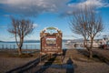 End of the world in Ushuaia, Tierra del Fuego, Argentina Royalty Free Stock Photo