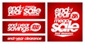 End of year mega sale banners.