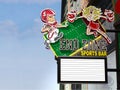 End Zone Sports Bar Royalty Free Stock Photo