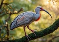 Endangered Crested Ibis Nipponia nippon endangered species on planet