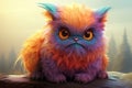 Endearing Fuzzy cute beasty. Generate Ai