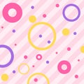 Endless background with circles. Cute romantic Royalty Free Stock Photo