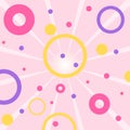 Endless background with circles. Royalty Free Stock Photo