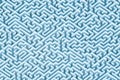 Endless blue green rectangular maze or labyrinth architecture wallpaper, background or backdrop. Aerial view. 3d render