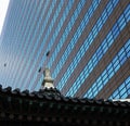 Endless blue windows building Royalty Free Stock Photo