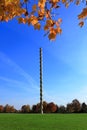 Endless Column by Constantin BrÃÂ¢ncuÃâ¢i artistic view in autumn. Cultural tourism destination