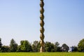 The Endless Column Column of Infinite or Coloana Infinitului. Impressinve landmark part of Unesco World Heritage Royalty Free Stock Photo