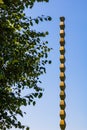 The Endless Column (Column of Infinite or Coloana Infinitului). Impressinve landmark part of Unesco World Heritage Royalty Free Stock Photo