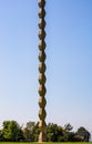 The Endless Column (Column of Infinite or Coloana Infinitului). Impressinve landmark part of Unesco World Heritage Royalty Free Stock Photo