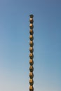 The Endless Column (Column of Infinite or Coloana Infinitului) made by Constantin Brancusi