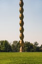 The Endless Column (Column of Infinite or Coloana Infinitului) made by Constantin Brancusi