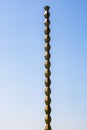 The Endless Column Column of Infinite or Coloana Infinitului made by Constantin Brancusi in Targu Jiu, Romania. Impressinve Royalty Free Stock Photo