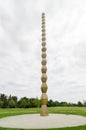 Endless Column sculpture wide angle