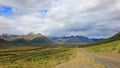 Endless Dempster Highway near the arctic circle, Canada Royalty Free Stock Photo