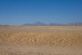 Endless desert tire marks on sand Royalty Free Stock Photo