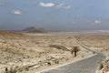 Endless road in the north of Boa Vista