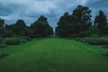 Endless Fairway of Lawns at Kew Gardens Royalty Free Stock Photo