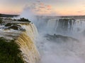 Endless Flow of the Mighty Iguacu Falls Royalty Free Stock Photo