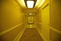 Endless hotel rooms in yellow in Las Vegas, NV