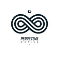 Endless Infinity Loop vector symbol, conceptual logo special design.