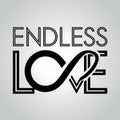 Endless Love Graphic Design Featuring Infinity Symbol Royalty Free Stock Photo