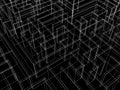 Endless maze 3d illustration